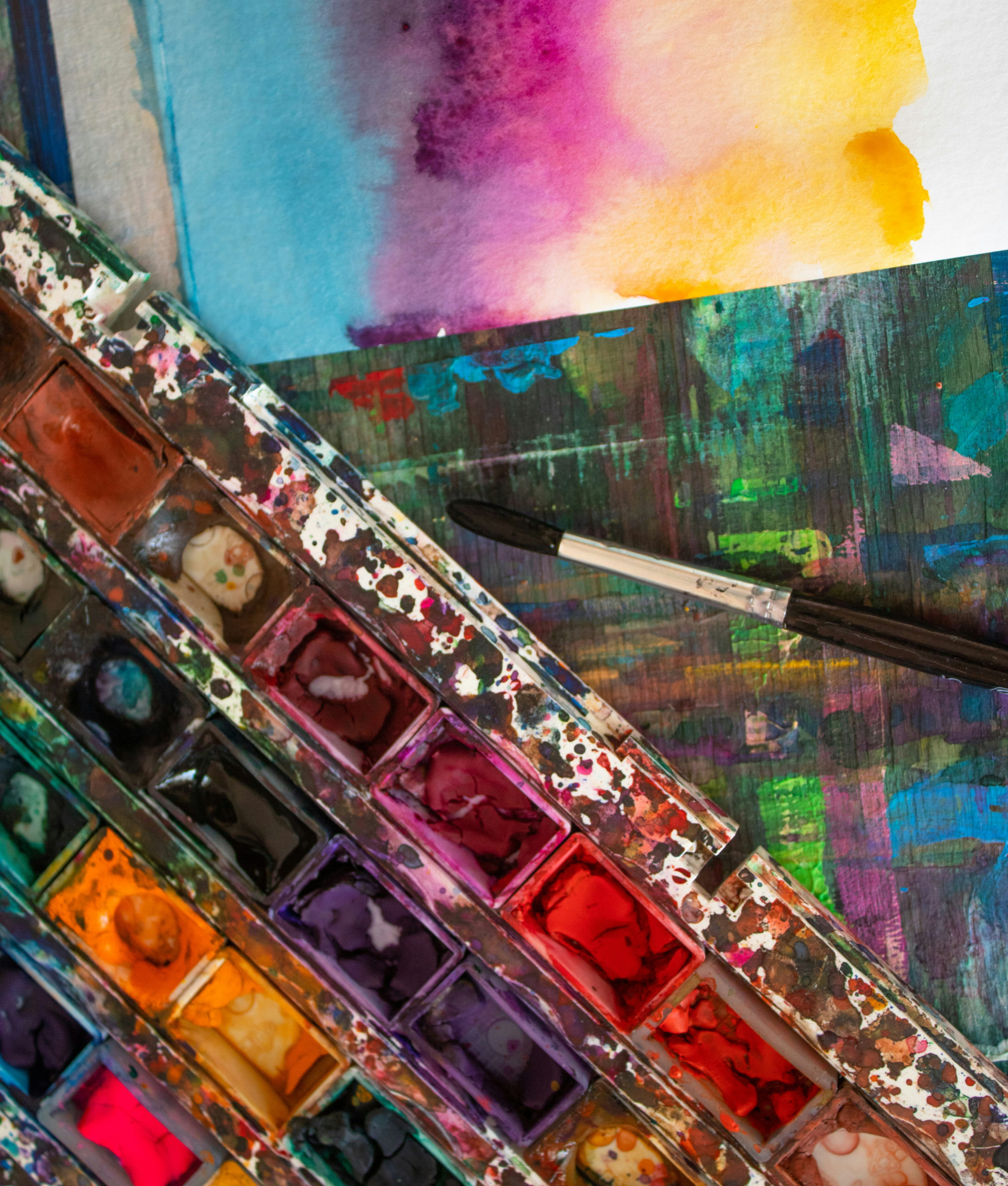 A vibrant collection of colors representing different shades and tones